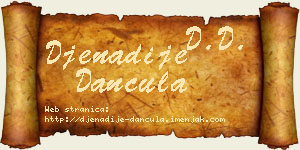Đenadije Dančula vizit kartica